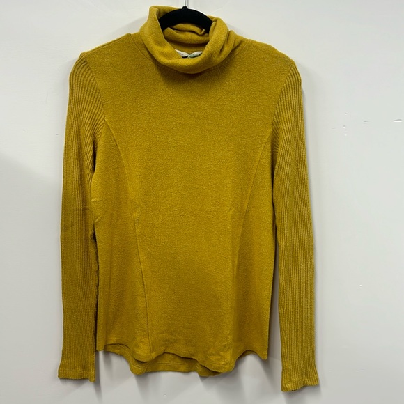 Anthropologie Saturday Sunday Brushed Fleece Turtleneck Long Sleeve S - Picture 2 of 10